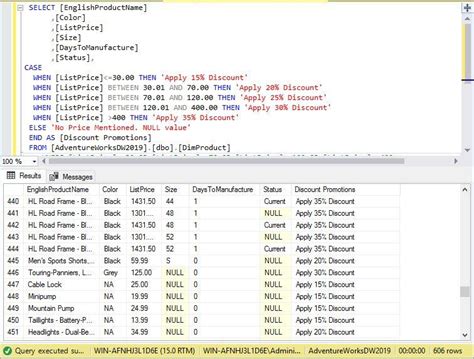 sql server case with multiple conditions.